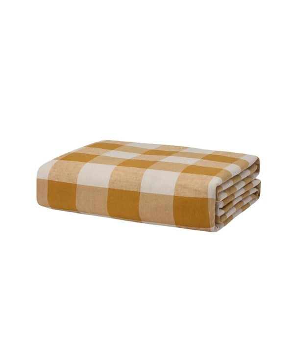 Piglet in Bed Emsworth Plaid Linen Blend Duvet Cover, King