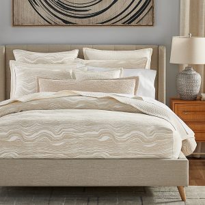 Hudson Park Collection Marbled Sand Sham Set, Euro - Exclusive