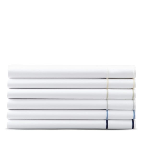 Matouk Ansonia Percale Flat Sheet, Full/Queen