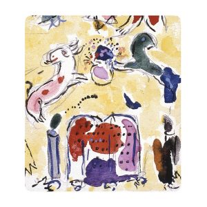 Bernardaud Marc Chagall Levy Tribe Rectangular Tray
