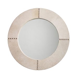 Jamie Young Cross Stitch Mirror, White