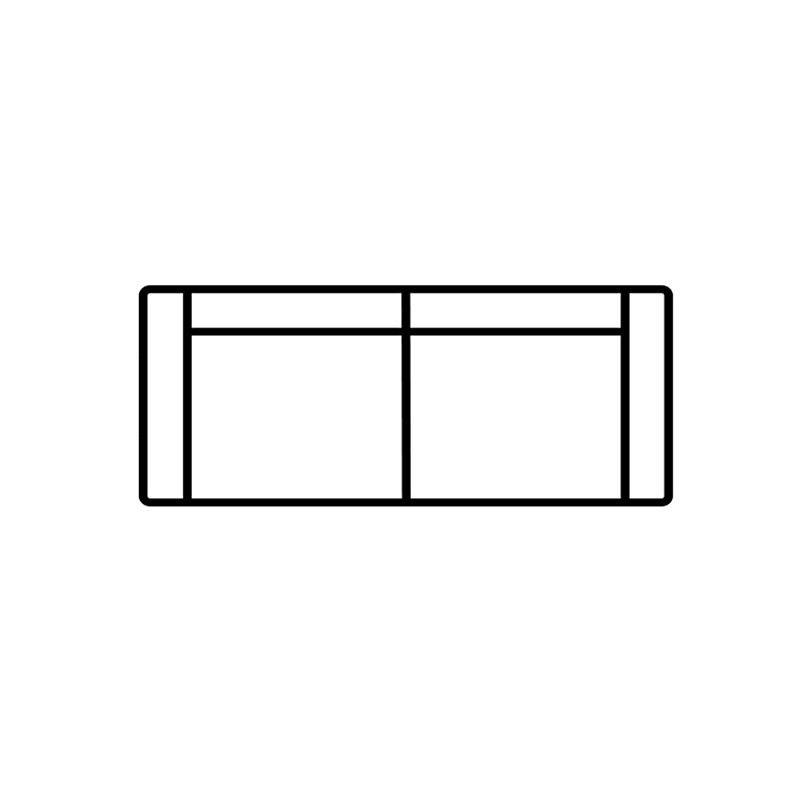 Nicoletti Dorian Sofa, 88L x 37W x 31H - Exclusive