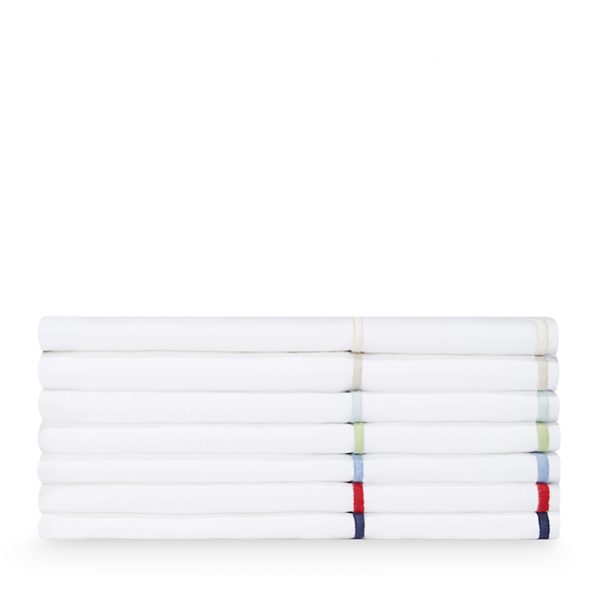 Matouk Ansonia Percale Flat Sheet, Full/Queen