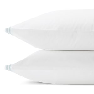 Hudson Park Italian Percale Stitch Standard Pillowcase, Pair - Exclusive
