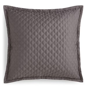Hudson Park Double Diamond Quilted Euro Sham - Exclusive