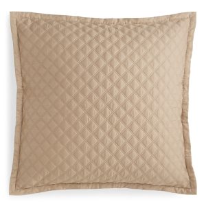 Hudson Park Double Diamond Quilted Euro Sham - Exclusive