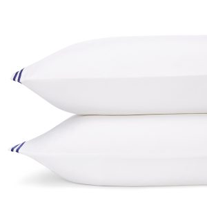 Hudson Park Italian Percale Stitch Standard Pillowcase, Pair - Exclusive