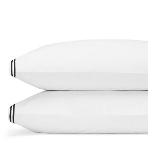 Hudson Park Italian Percale Stitch Standard Pillowcase, Pair - Exclusive
