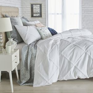 Peri Home Chenille Lattice Duvet, Full/Queen