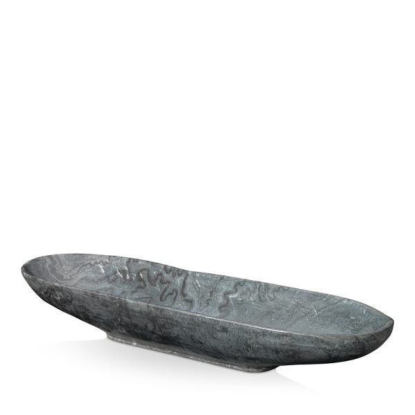 Jamie Young Long Oval Marble Bowl