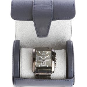 Royce New York Leather Single Watch Travel Roll Case