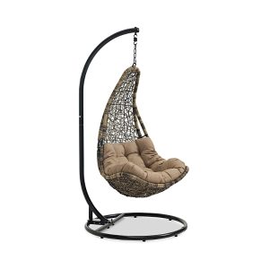 Modway Abate Wicker Rattan Outdoor Patio Swing Chair