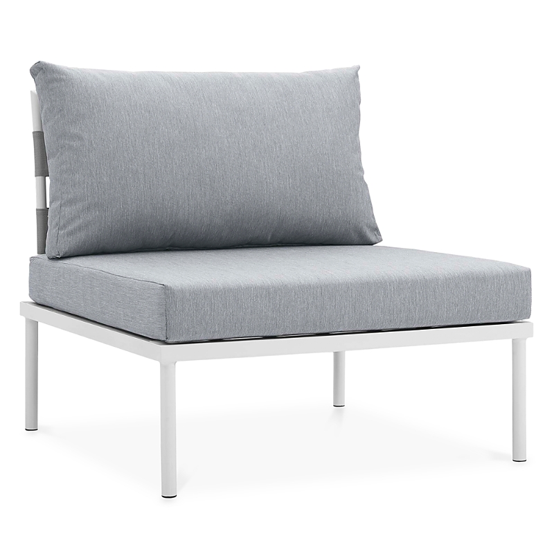 Modway Harmony Armless Outdoor Patio Aluminum Chair