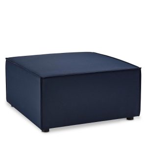 Modway Saybrook Outdoor Patio Upholstered Sectional Sofa Ottoman