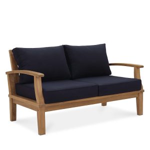 Modway Marina Outdoor Patio Teak Loveseat