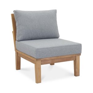 Modway Marina Armless Outdoor Patio Teak Sofa