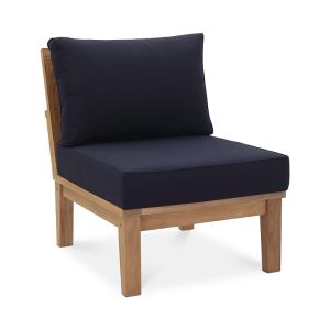 Modway Marina Armless Outdoor Patio Teak Sofa