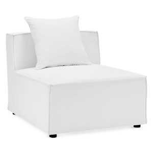Modway Saybrook Outdoor Patio Upholstered Sectional Sofa Armless Chair