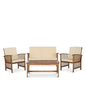 Safavieh Rocklin 4 Piece Outdoor Living Set