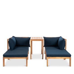 Safavieh Ronson Five Piece Outdoor Sectional Set