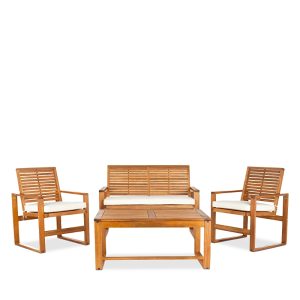 Safavieh Ozark 4 Piece Outdoor Living Set
