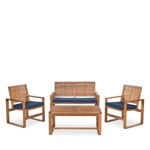 Safavieh Ozark 4 Piece Outdoor Living Set
