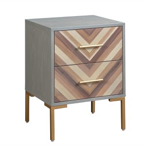 Tov Furniture Quinn Side Table in Grey