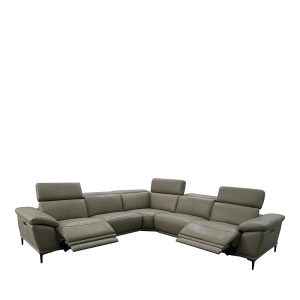 Bloomingdale's Aprile Leather Reclining Sectional Sofa