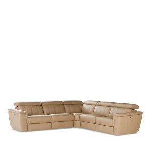 Giuseppi Nicoletti Trevi 5 Piece Power Reclining Leather Sectional