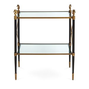 Jonathan Rider Two Tier Brass Side Table