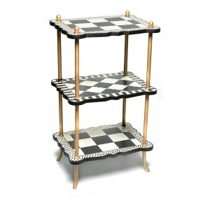 Mackenzie-Childs Courtly Three Tier Table