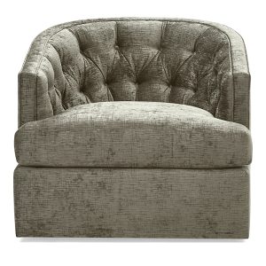 Massoud Bedford Tufted Swivel Chair