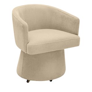 Tov Furniture Kristen Upcycled Chenille Rolling Desk Chair
