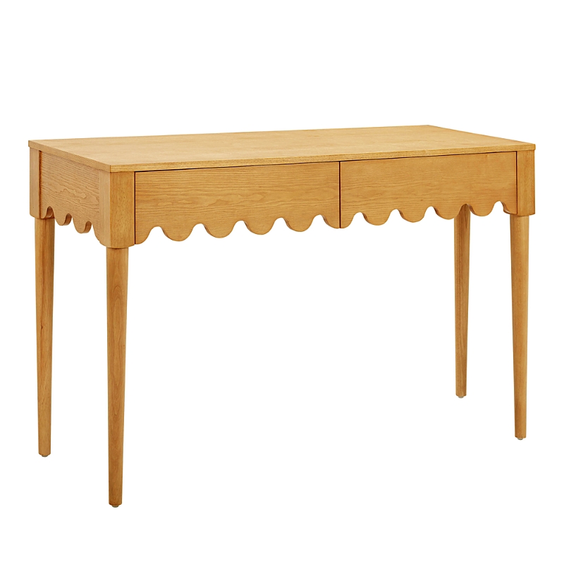 Tov Furniture Oodle Ash 2-Drawer Desk in Natural