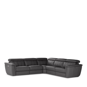 Giuseppi Nicoletti Trevi 5 Piece Power Reclining Leather Sectional