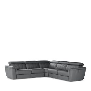 Giuseppi Nicoletti Trevi 5 Piece Power Reclining Leather Sectional