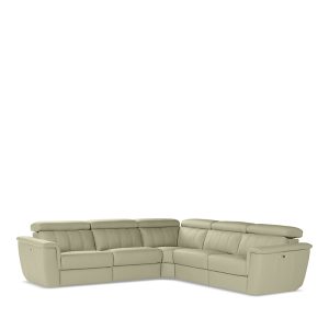 Giuseppi Nicoletti Trevi 5 Piece Power Reclining Leather Sectional