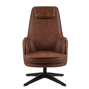 Furniture of America Kava Faux Leather Accent Chair