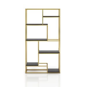 Furniture of America Viby 6-Shelf Metal Open Bookcase