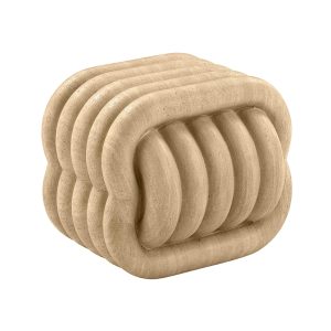 Tov Furniture Love Knot Faux Indoor / Outdoor Accent Stool