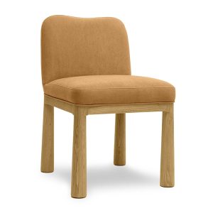 Tov Furniture Tiara Velvet Oak Dining Chair
