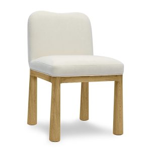 Tov Furniture Tiara Velvet Oak Dining Chair