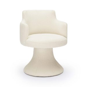 Tov Furniture Jeffree Performance Boucle Swivel Dining Chair