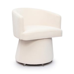 Tov Furniture Kristen Upcycled Chenille Rolling Desk Chair