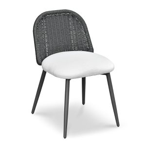 Tov Furniture Alexa Rattan Performance Fabric Dining Chair
