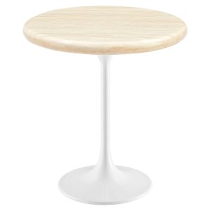 Modway Lippa Round Artificial Travertine Side Table