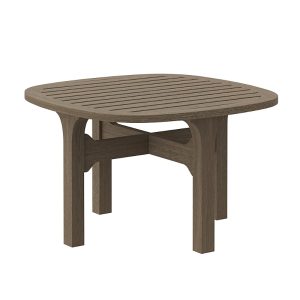 Modway Saratoga Square Outdoor Patio Teak Wood Side Table