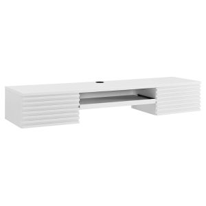 Modway Render Wall Mount Wood Office Desk