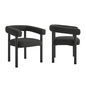 Modway Nautica Outdoor Patio Aluminum Dining Armchairs Set of 2