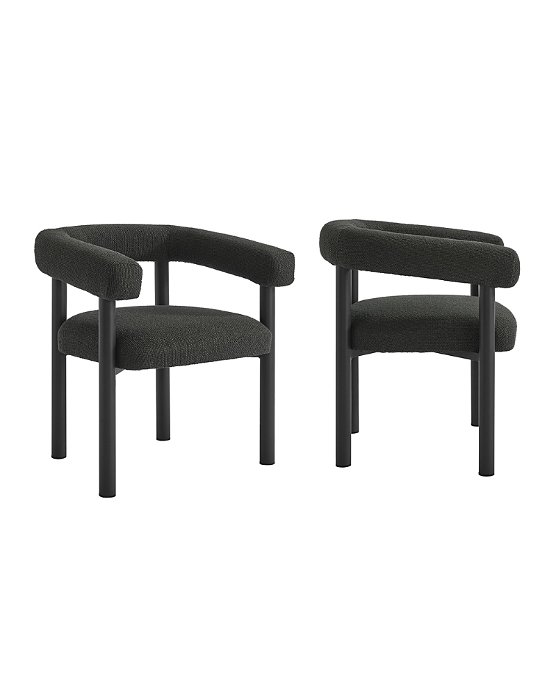 Modway Nautica Outdoor Patio Aluminum Dining Armchairs Set of 2
